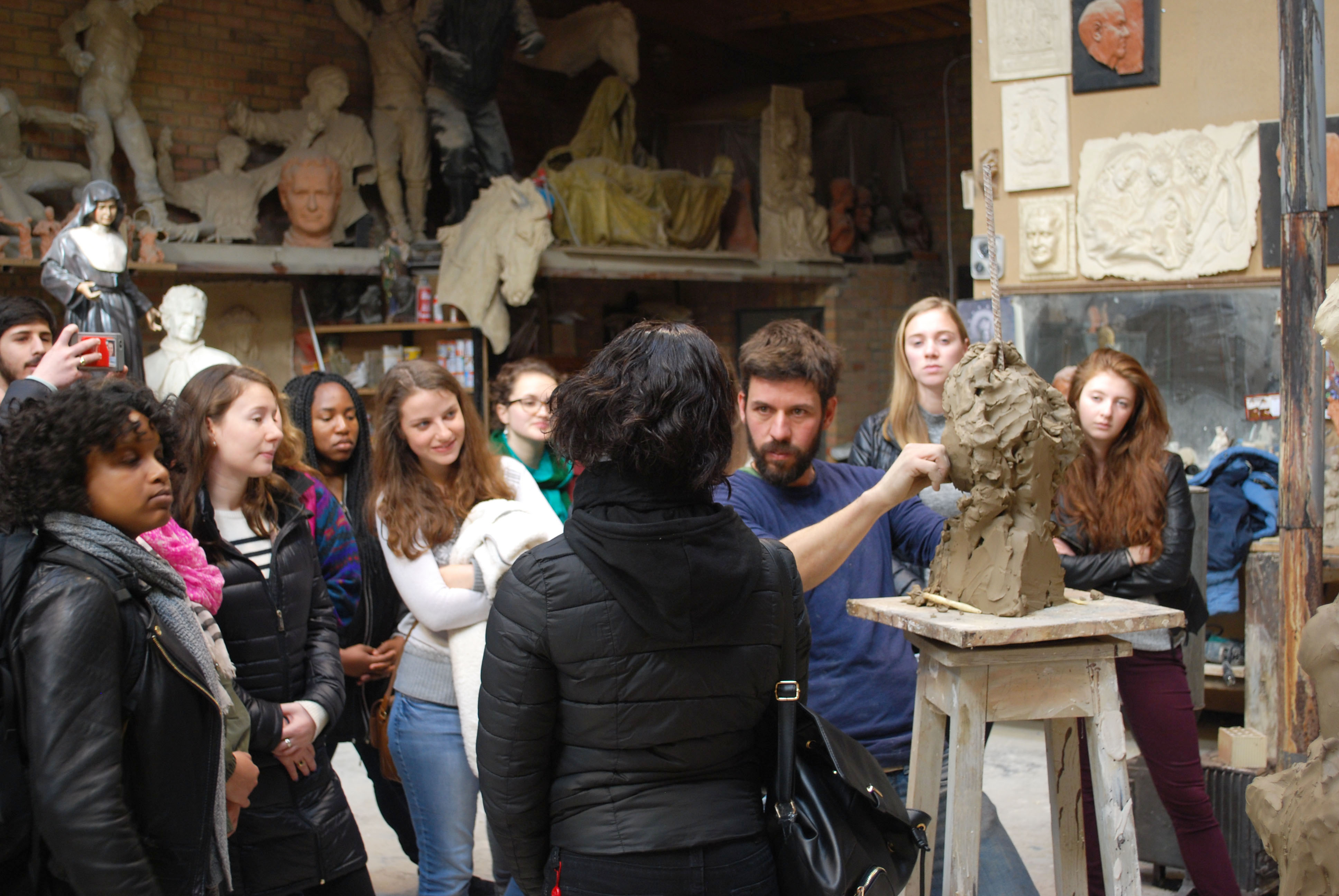 A sculptor's studio in Seville