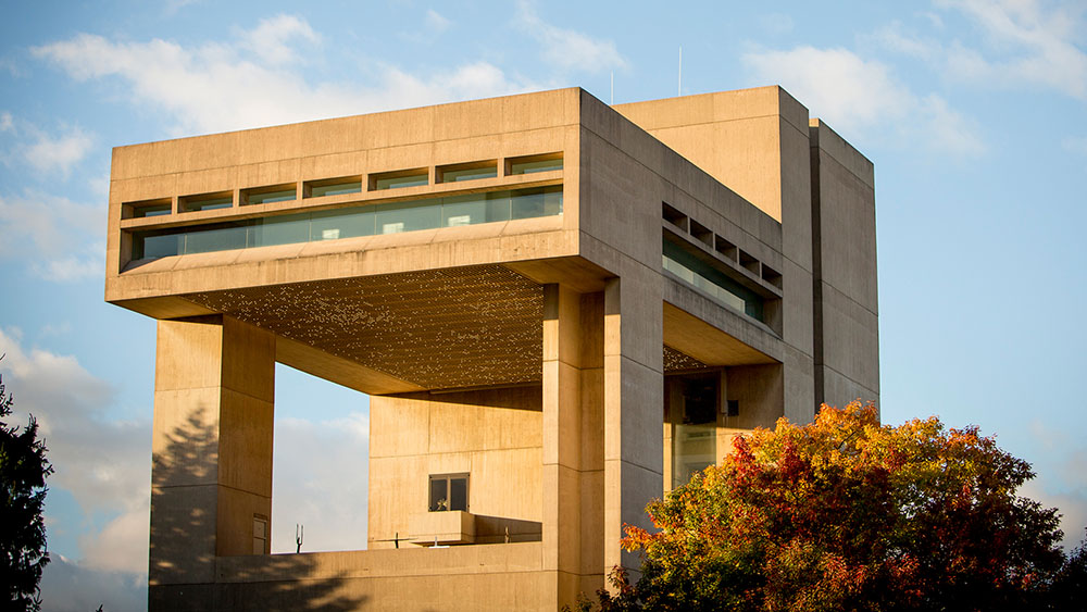 Exterior of the Johnson Museum of Art