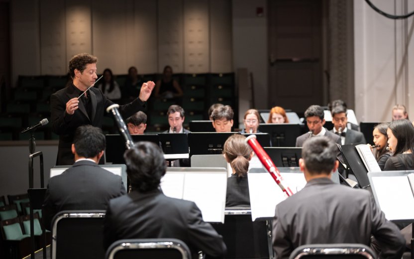 Orchestra rehersal.