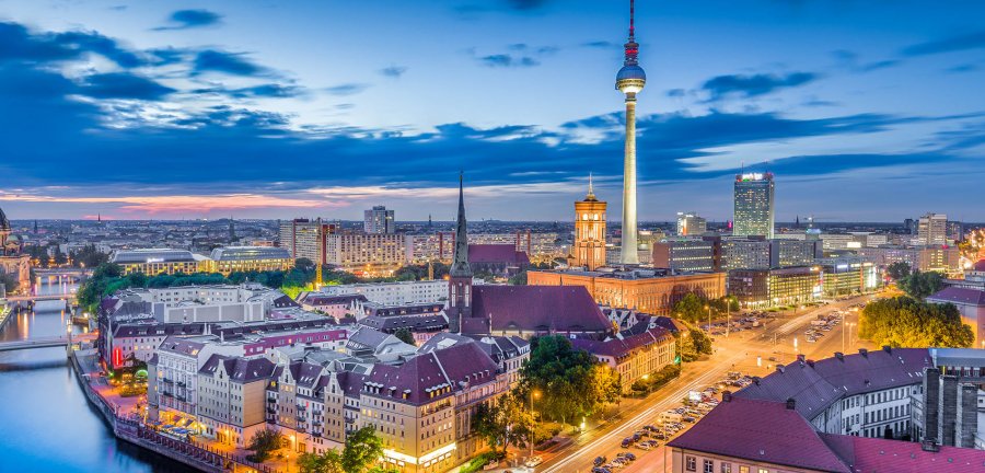 Berlin skyline.