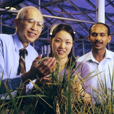 Ray Wu with grad students
